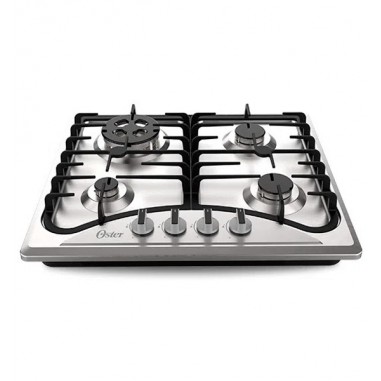 Cooktop a Gas Oster Semi-Profesional Inoxidable 4 Quemadores