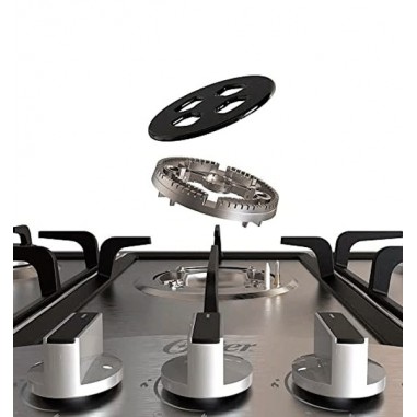 Cooktop a Gas Oster Semi-Profesional Inoxidable 4 Quemadores