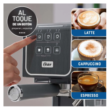 Cafetera Oster® PrimaLatte™ Touch