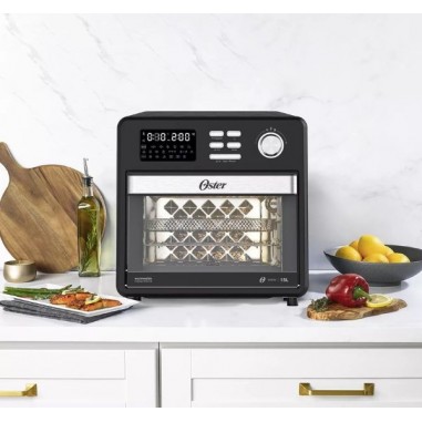 Horno y Freidora Eléctrica Oster® OFOR160 15L 1600W 10en1