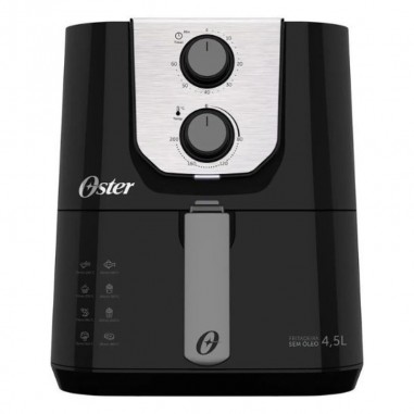 Freidora Oster Negra Perform 4.5L