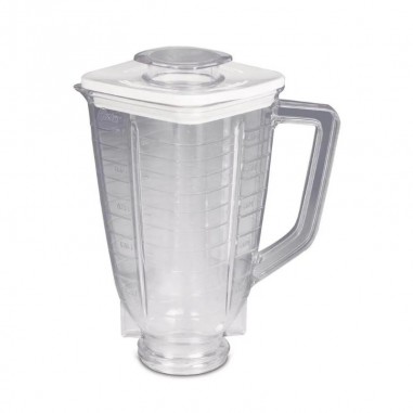 Vaso de Plastico cuadrado con tapa 1,25L Vaso de Plastico cuadrado con tapa 1,25L
