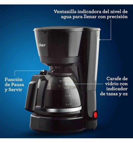 Cafetera Oster® de 5 tazas. Tienda oficial en Paraguay