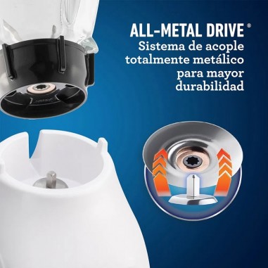 Licuadora Oster® con vaso de vidrio 550 W. Tienda oficial